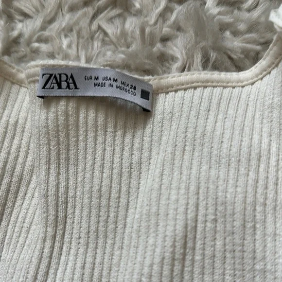 Zara Cream Ruffle Cardigan - Picture 2 of 4